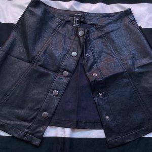 Forever 21 faux leather skirt